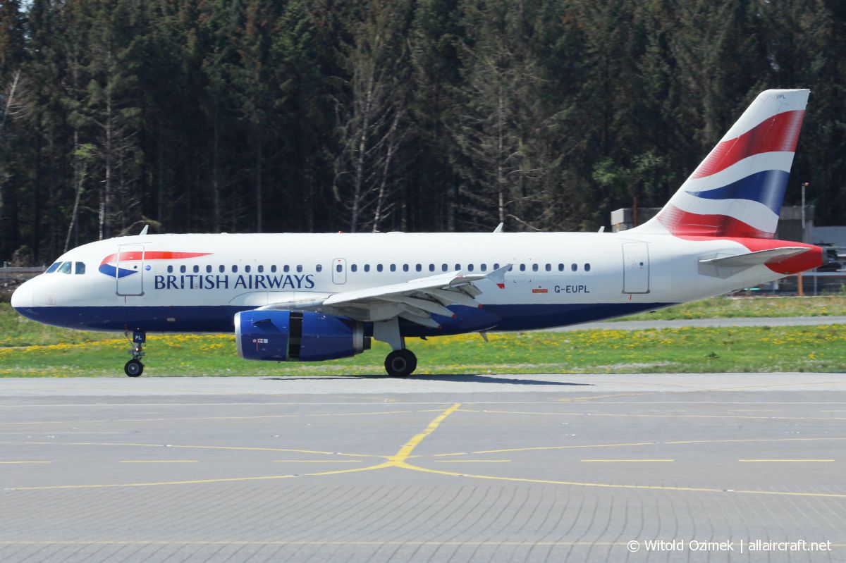 G-EUPL · Airbus A319-131 · (BGO / ENBR)