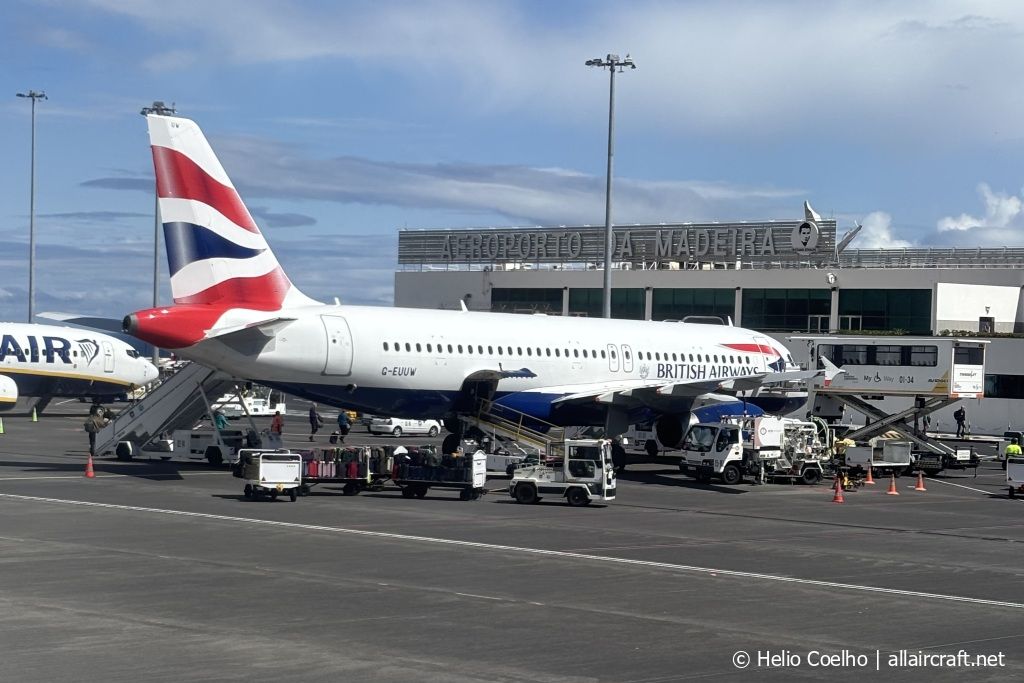 G-EUUW · Airbus A320-232 · (FNC / LPMA)