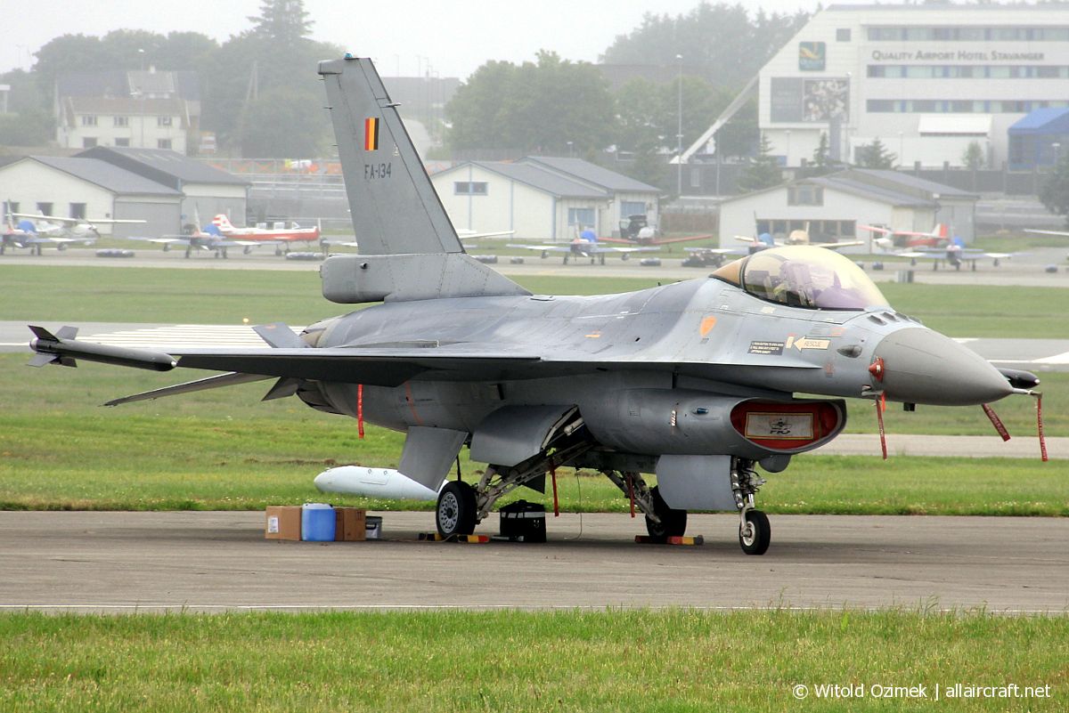 FA-134 · SABCA F-16AM Fighting Falcon · (SVG / ENZV)