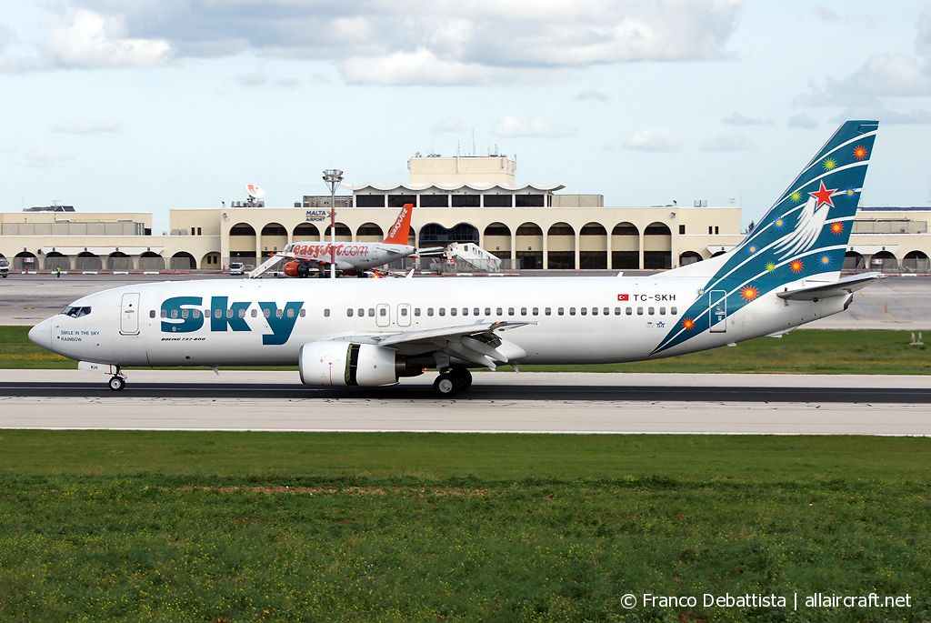 TC-SKH · Boeing 737-8BK · (MLA / LMML)