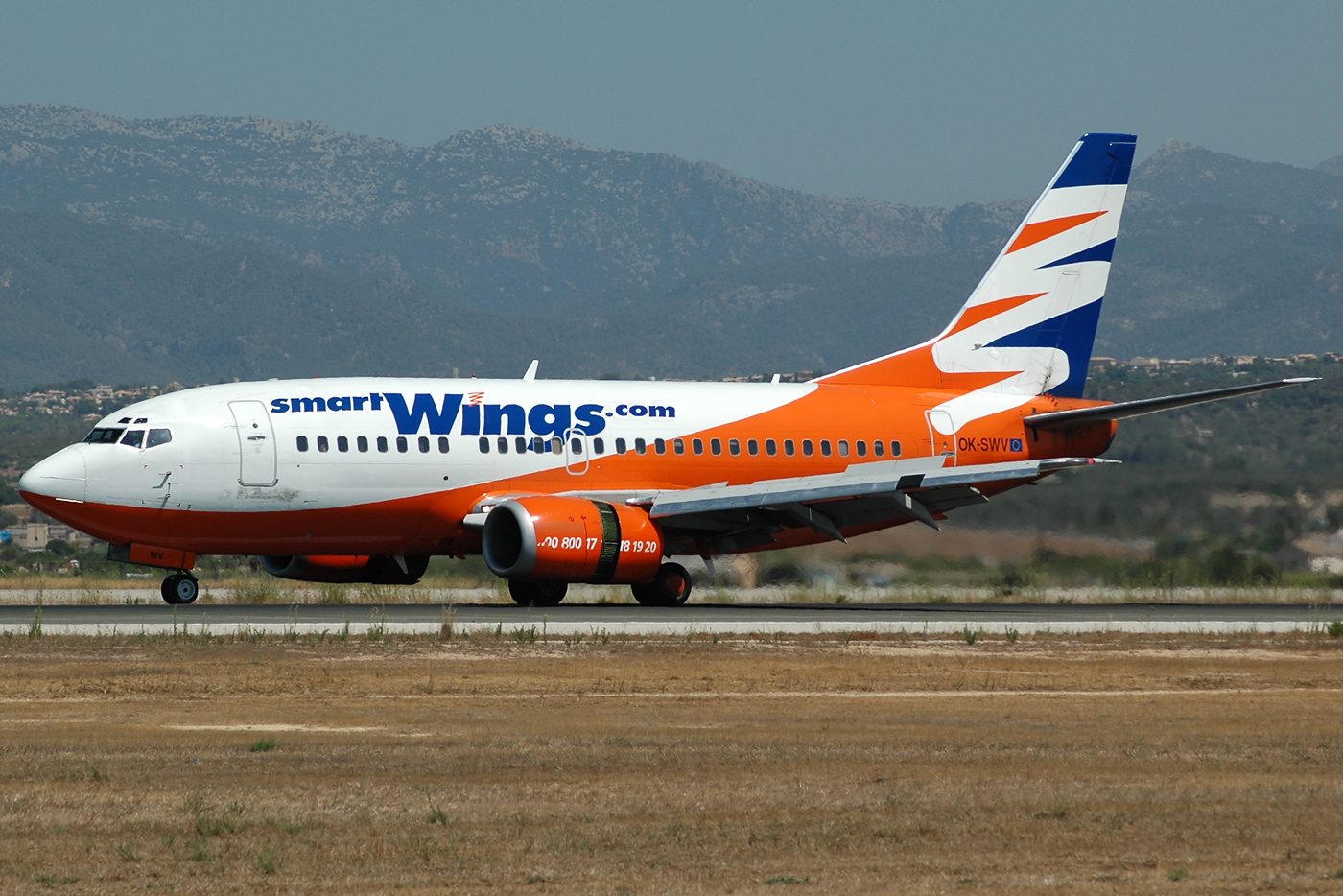 OK-SWV · Boeing 737-530 · (PMI / LEPA / LESJ)
