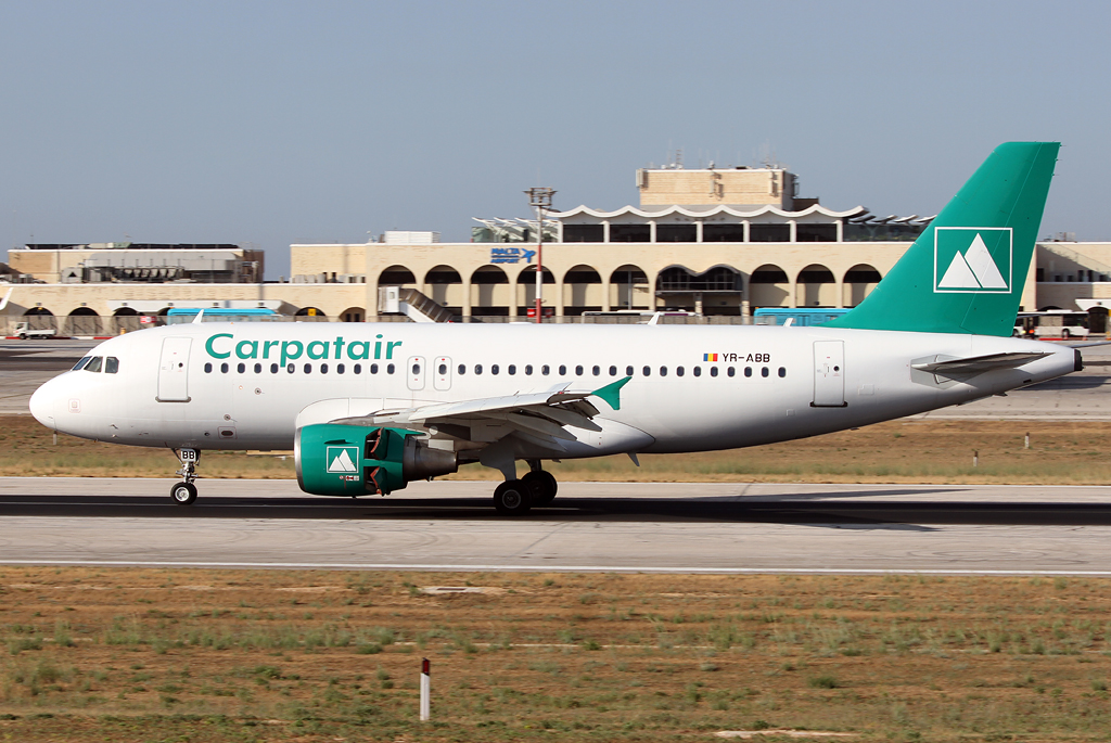 YR-ABB · Airbus A319-112 · MLA / LMML