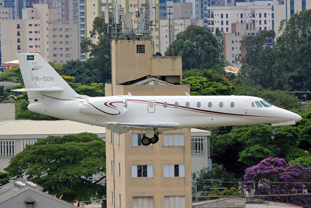 PR-SOV · Cessna 680 Citation Sovereign · (CGH / SBSP)