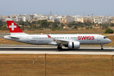 HB-JCT · Airbus A220-300 · MLA / LMML