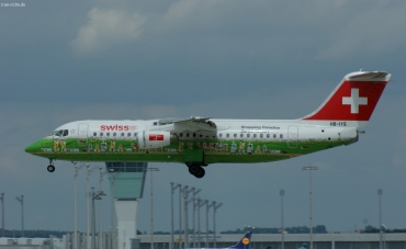 HB-IYS · British Aerospace Avro RJ100 · (MUC / EDDM)