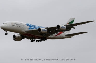 A6-EVH · Airbus A380-842 · (CHC / NZCH)