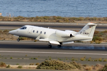 D-CWAY · Gates Learjet 55ER · (LPA / GCLP)