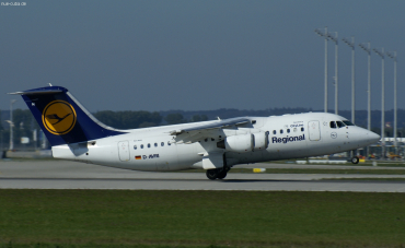 D-AVRI · British Aerospace Avro RJ85 · (MUC / EDDM)
