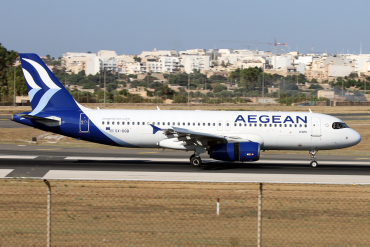 SX-DGB · Airbus A320-232 · MLA / LMML