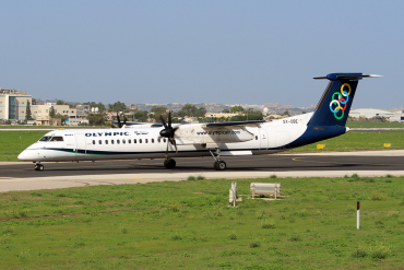 SX-OBE · Bombardier Dash 8-Q402 · (MLA / LMML)