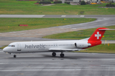 HB-JVE · Fokker 100 · (BHX / EGBB)