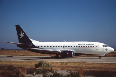 OM-AAD · Boeing 737-33A · (RHO / LGRP)
