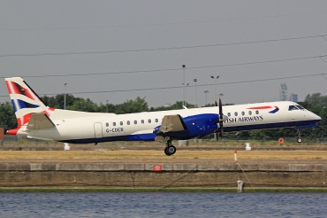 G-CDEB · Saab 2000 · (LCY / EGLC)