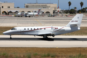 OO-KIN · Cessna 680 Citation Sovereign · MLA / LMML