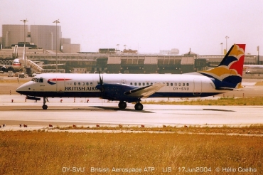 OY-SVU · British Aerospace ATP · (LIS / LPPT)