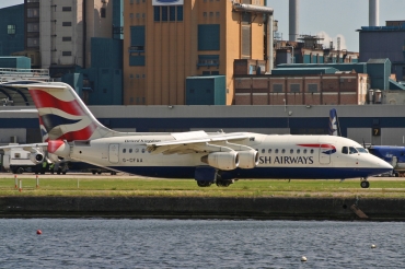 G-CFAA · British Aerospace Avro RJ100 · (LCY / EGLC)
