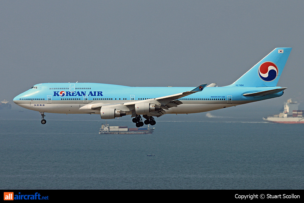 HL7494 · Boeing 747-4B5 · (HKG / VHHH)
