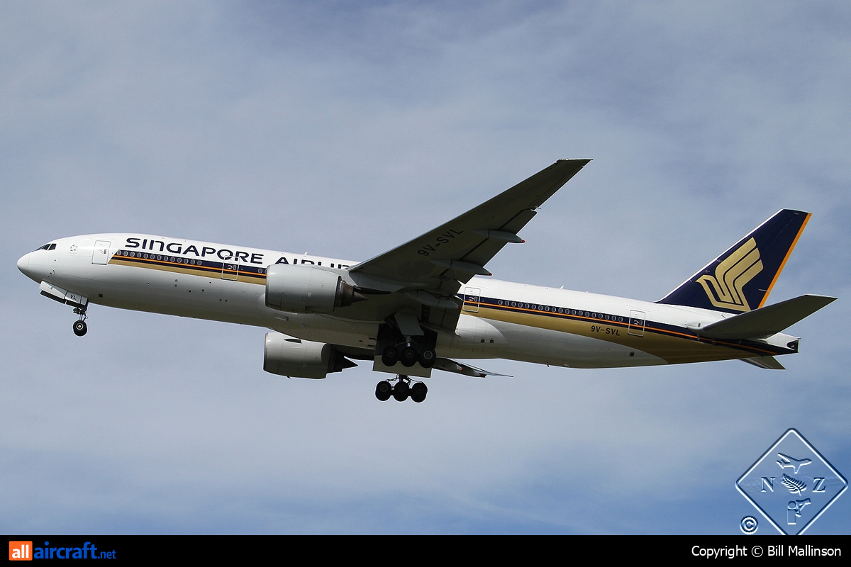 9V-SVL · Boeing 777-212/ER · (CHC / NZCH)