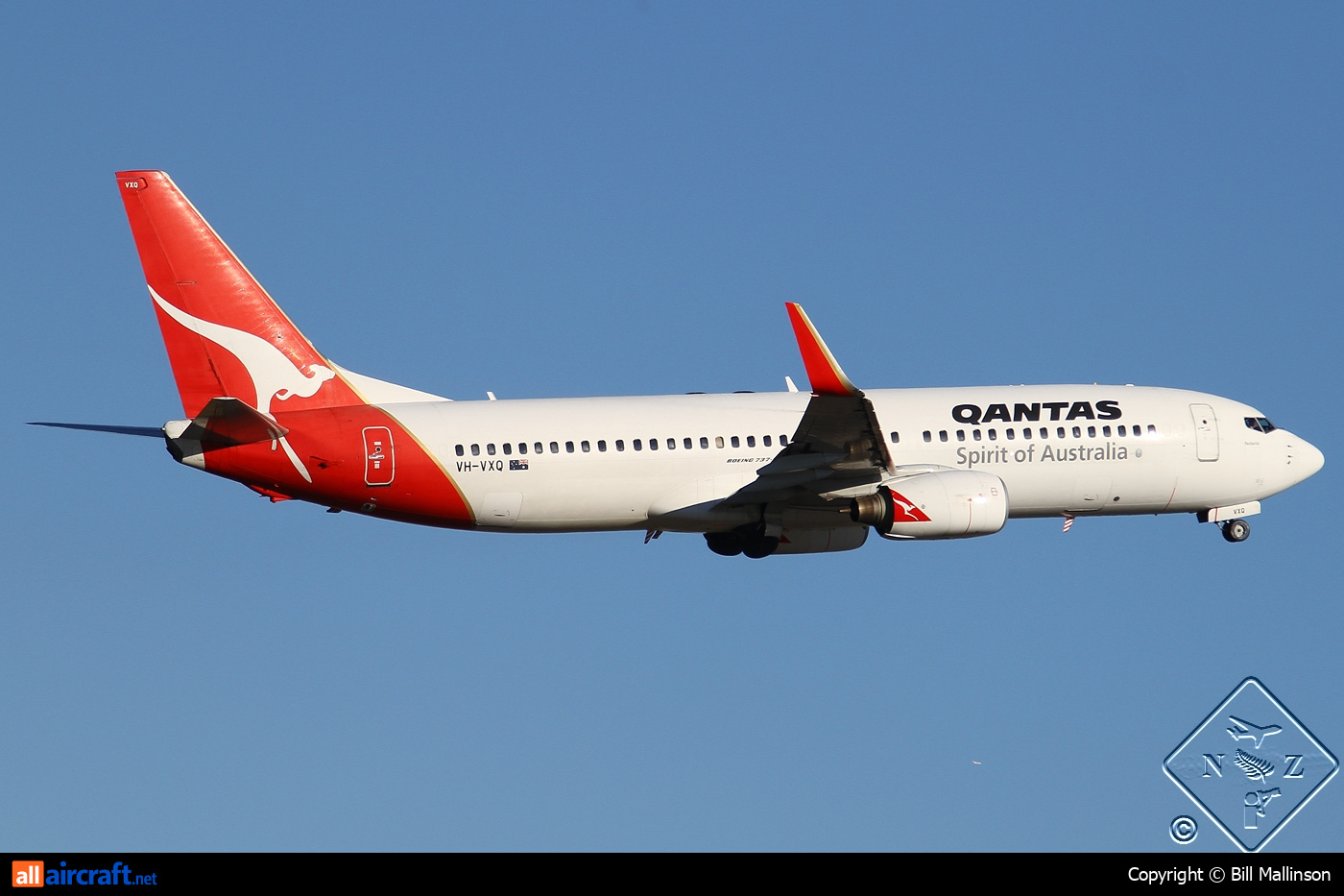VH-VXQ · Boeing 737-838(WL) · (SYD / YSSY)