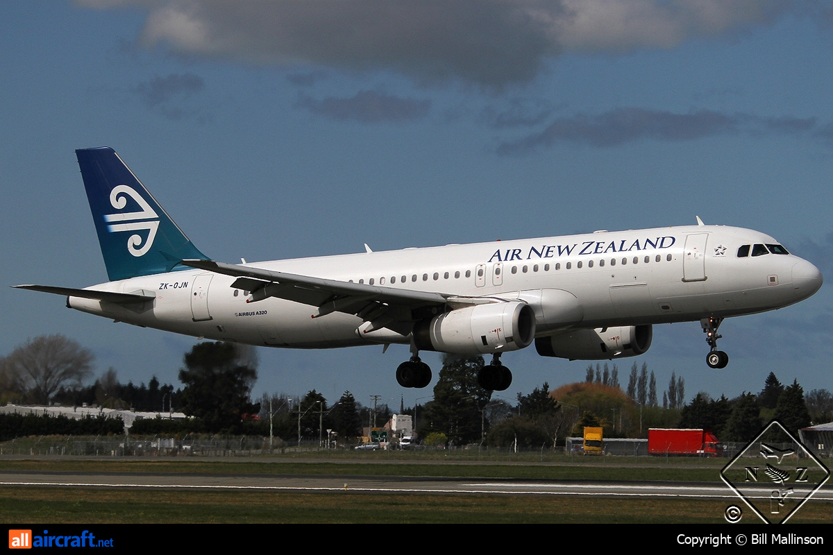 ZK-OJN · Airbus A320-232 · (CHC / NZCH)
