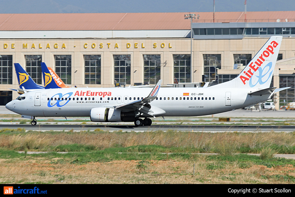 EC-JBK · Boeing 737-85P(WL) · (AGP / LEMG)