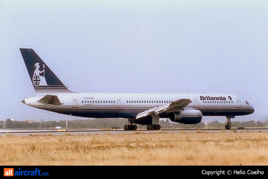 G-BYAU · Boeing 757-204 · (FAO / LPFR)