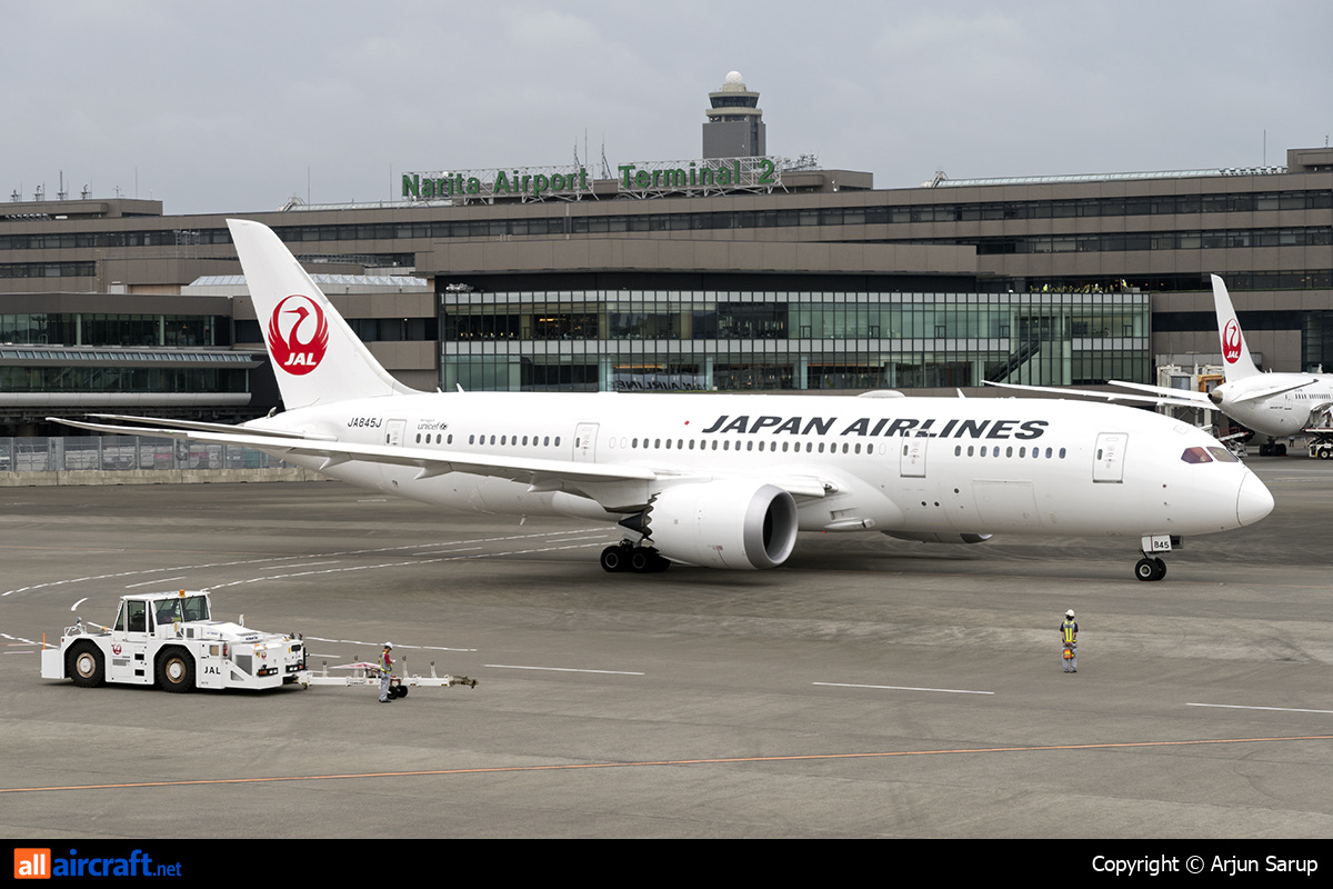 JA845J · Boeing 787-8 Dreamliner · (NRT / RJAA)