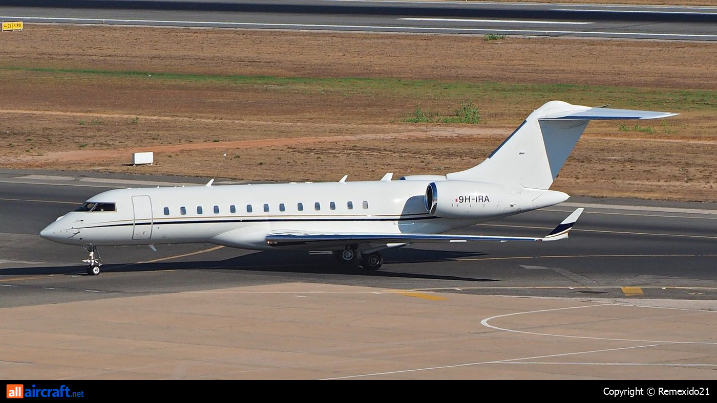 9H-IRA · Bombardier BD-700-1A10 Global Express · (FAO / LPFR)