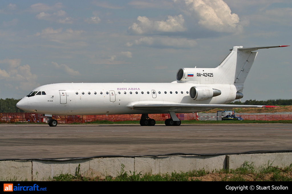 RA-42425 · Yakovlev Yak-42D · (VKO / UUWW)