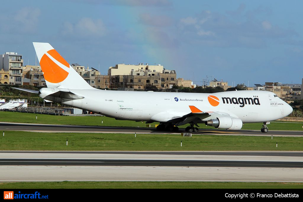 TF-AMC · Boeing 747-412F · (MLA / LMML)