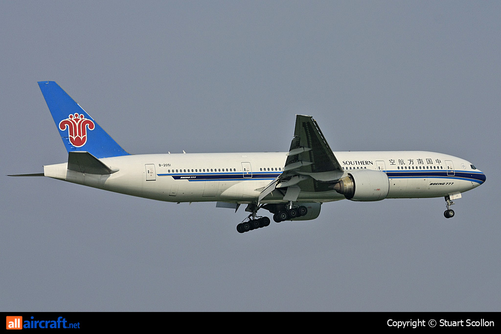 B-2051 · Boeing 777-21B · (SHA / ZSSS)