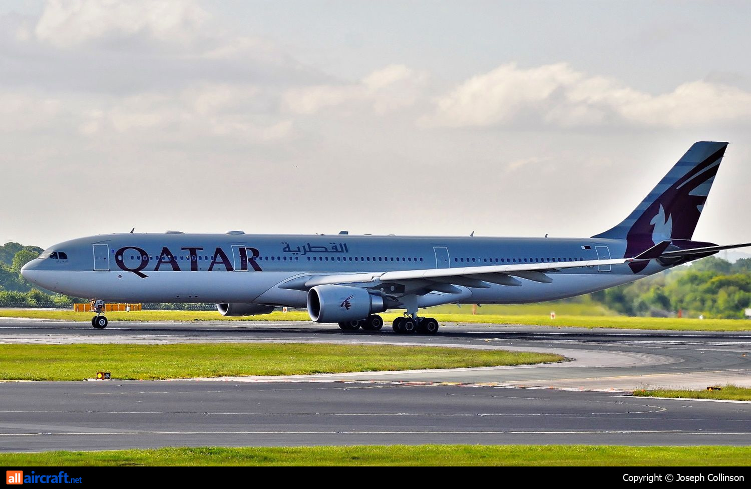 A7-AED · Airbus A330-302 · (MAN / EGCC)