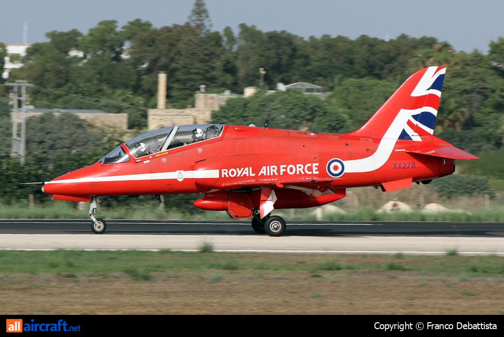 XX278 · Hawker Siddeley Hawk T.1A · (MLA / LMML)