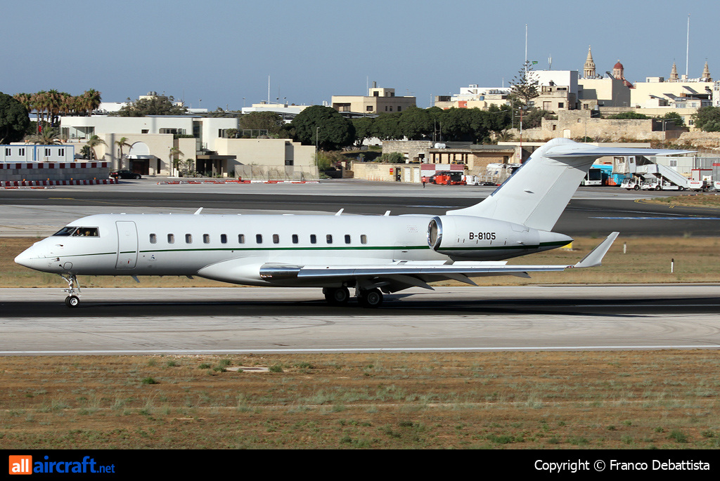 B-8105 · Bombardier BD-700-1A10 Global 6000 · MLA / LMML