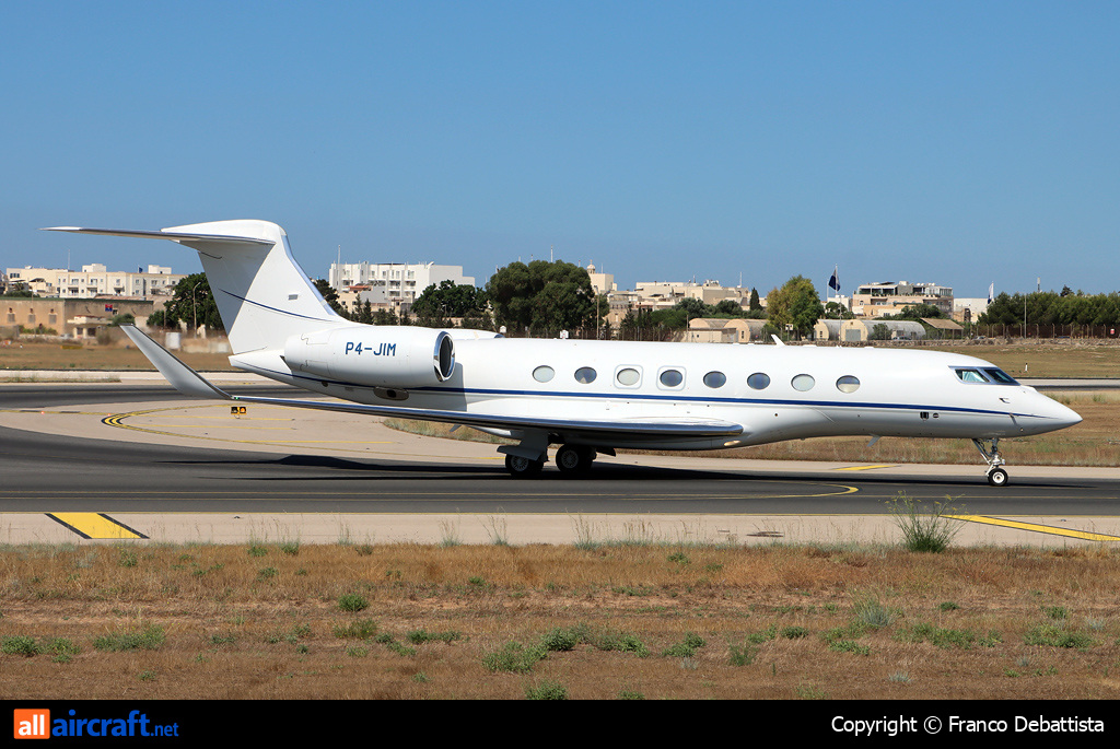 P4-JIM · Gulfstream Aerospace G650ER · MLA / LMML