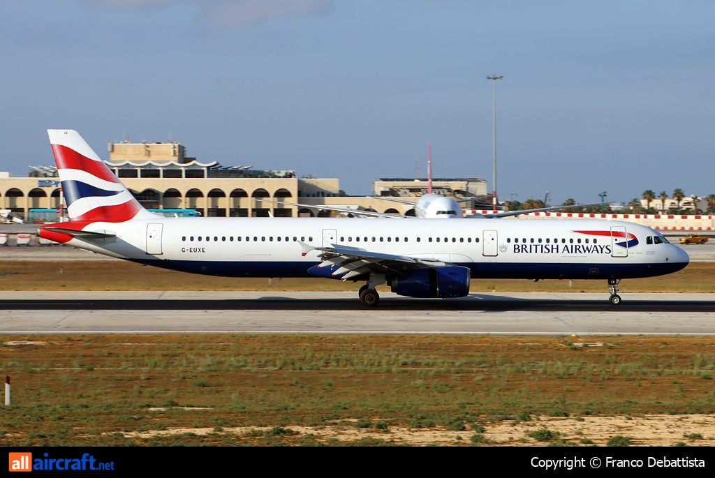 G-EUXE · Airbus A321-231 · MLA / LMML