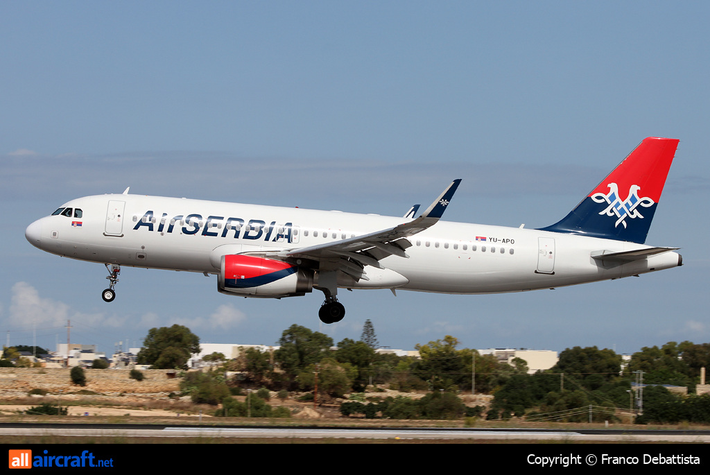 YU-APO · Airbus A320-232W · MLA / LMML
